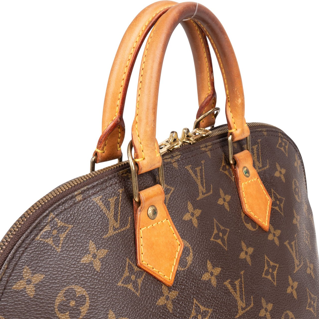 Louis Vuitton Louis Vuitton Canvas Monogram Alma PM Handbag Bruin