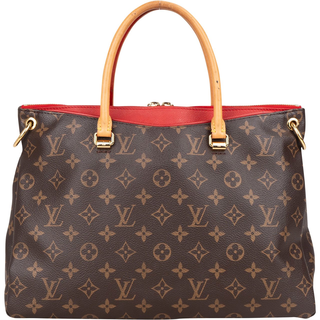 Louis Vuitton Louis Vuitton Canvas Monogram Pallas Handbag Bruin