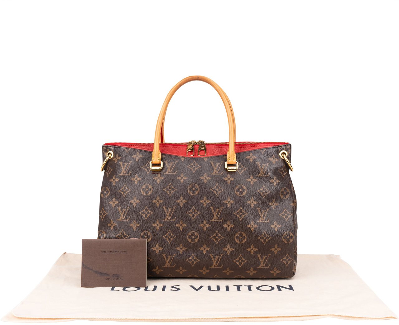 Louis Vuitton Louis Vuitton Canvas Monogram Pallas Handbag Bruin