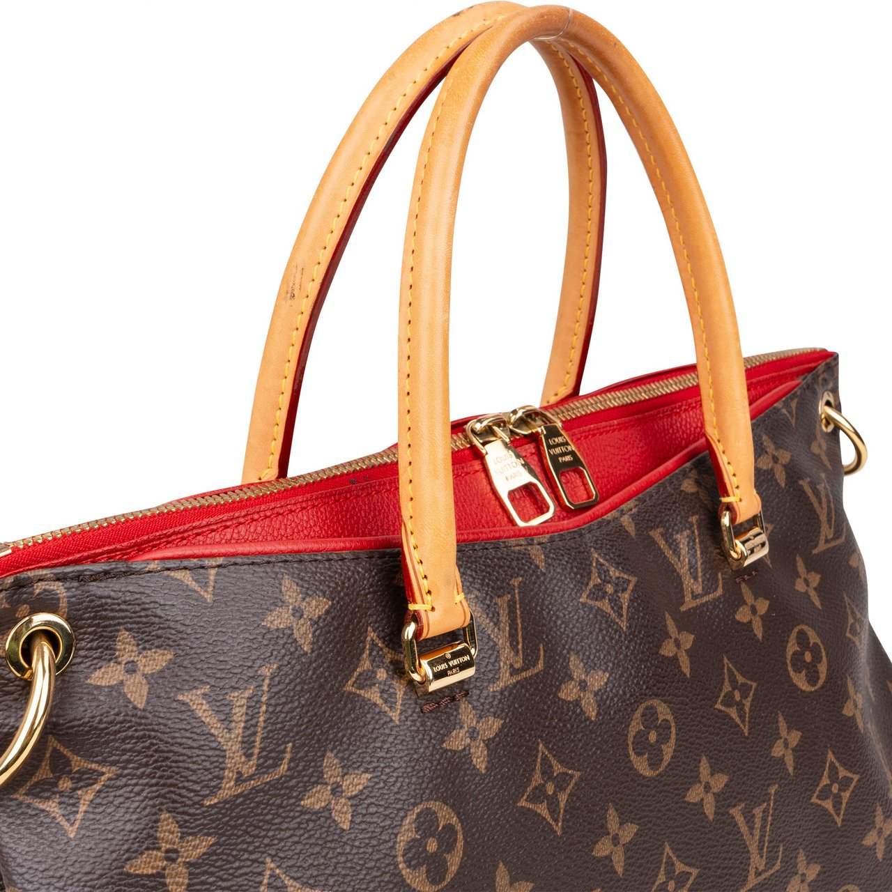 Louis Vuitton Louis Vuitton Canvas Monogram Pallas Handbag Bruin