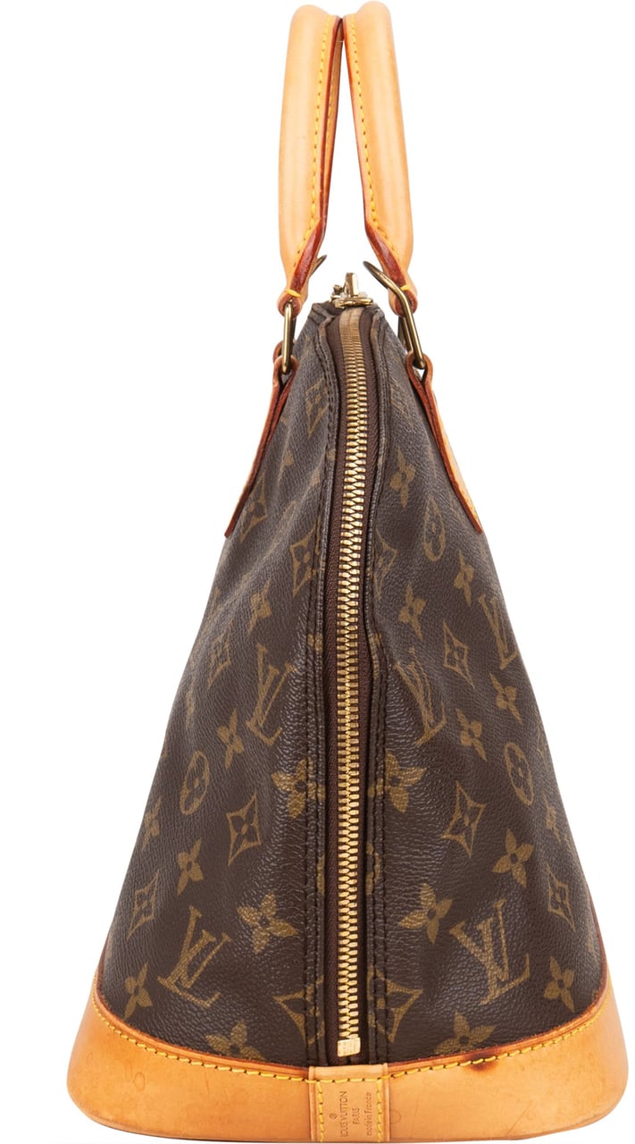 Louis Vuitton Louis Vuitton Canvas Monogram Alma PM Handbag Bruin