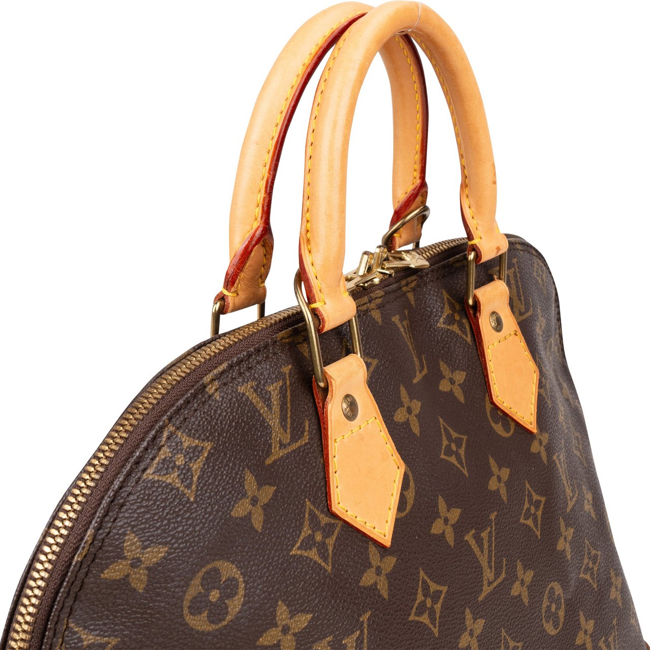 Louis Vuitton Louis Vuitton Canvas Monogram Alma PM Handbag Bruin