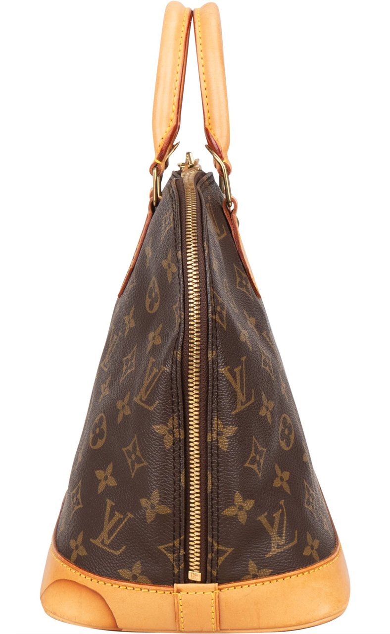 Louis Vuitton Louis Vuitton Canvas Monogram Alma PM Handbag Bruin