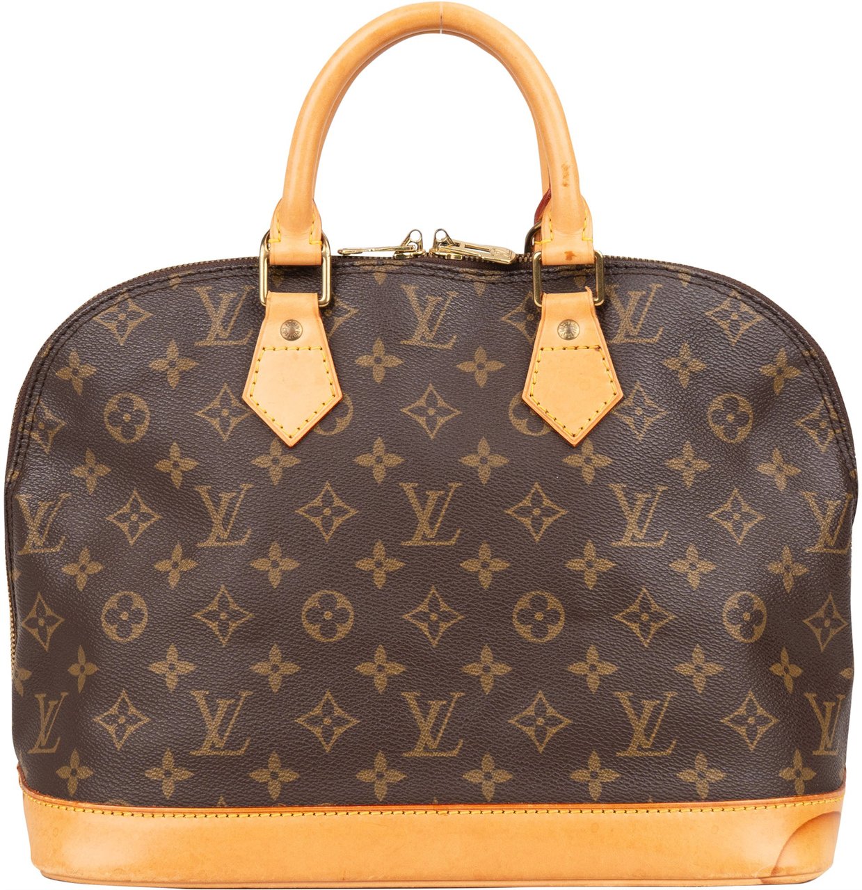 Louis Vuitton Louis Vuitton Canvas Monogram Alma PM Handbag Bruin