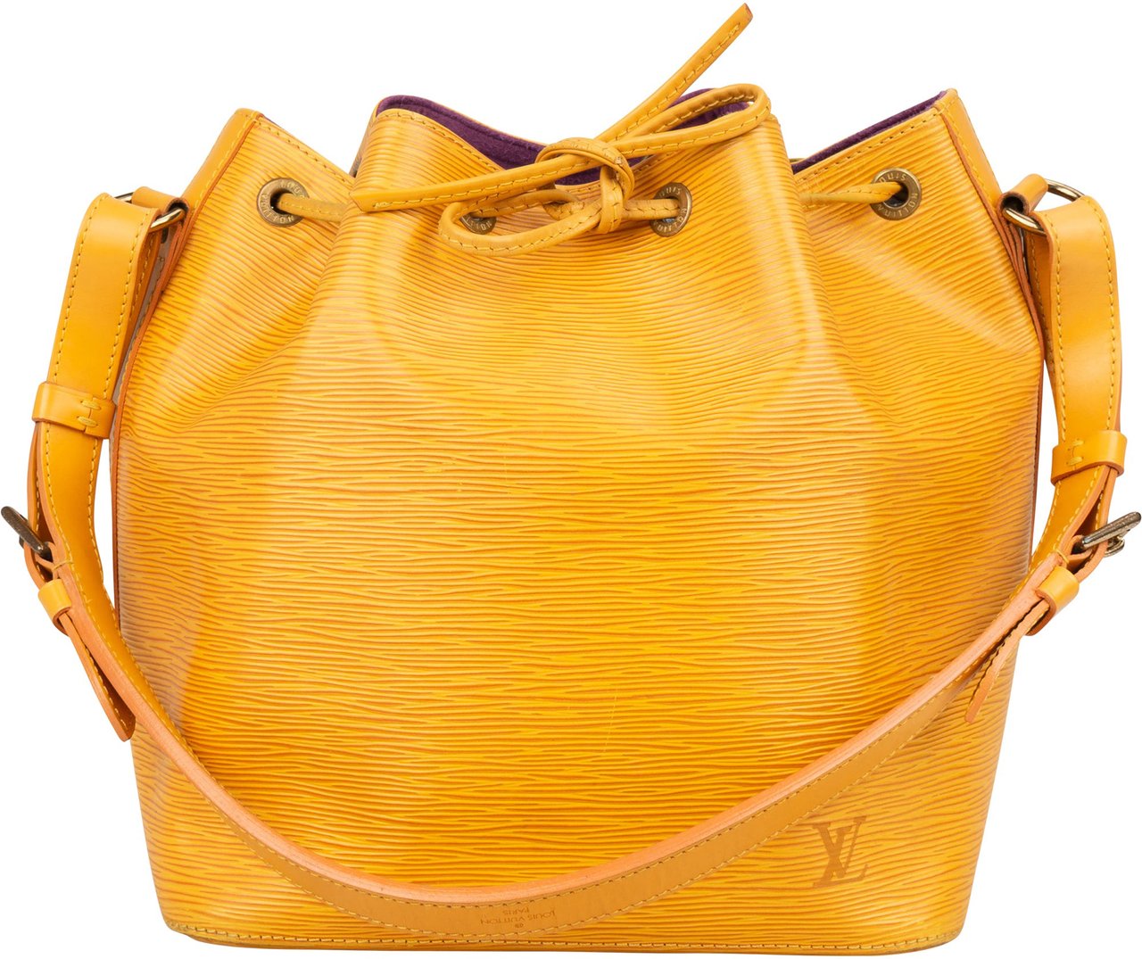 Louis Vuitton Louis Vuitton Yellow Epi Leather Sac Noe Petit Shoulder Bag Geel