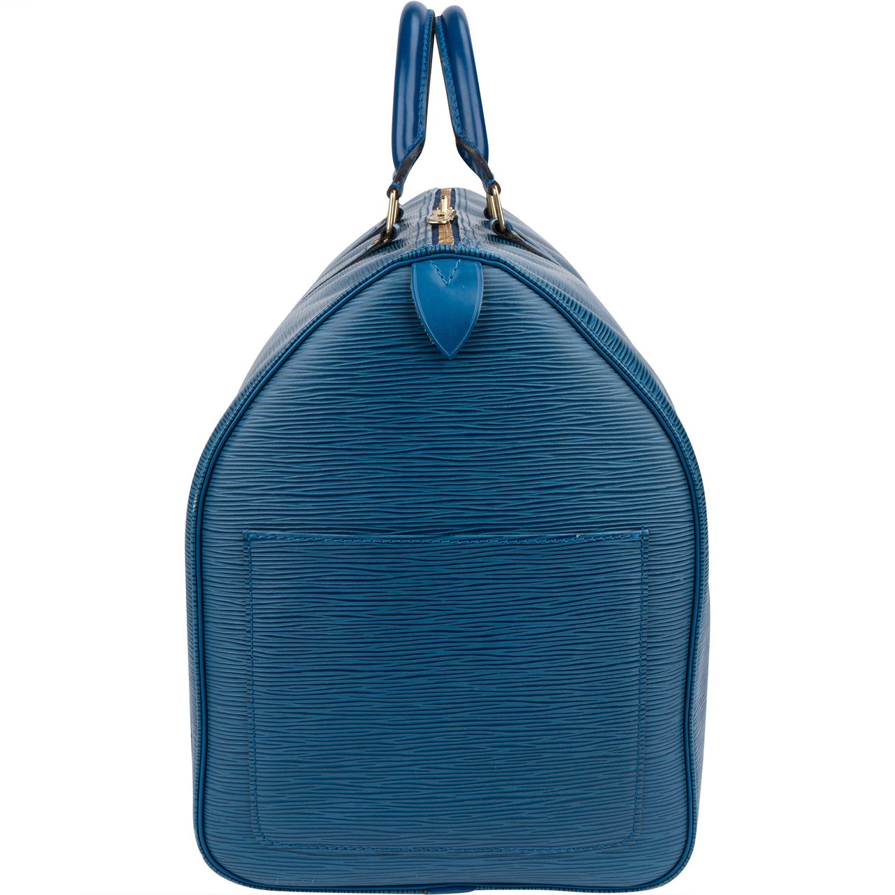 Louis Vuitton Louis Vuitton Bleu Epi Leather Keepall 50 Blauw