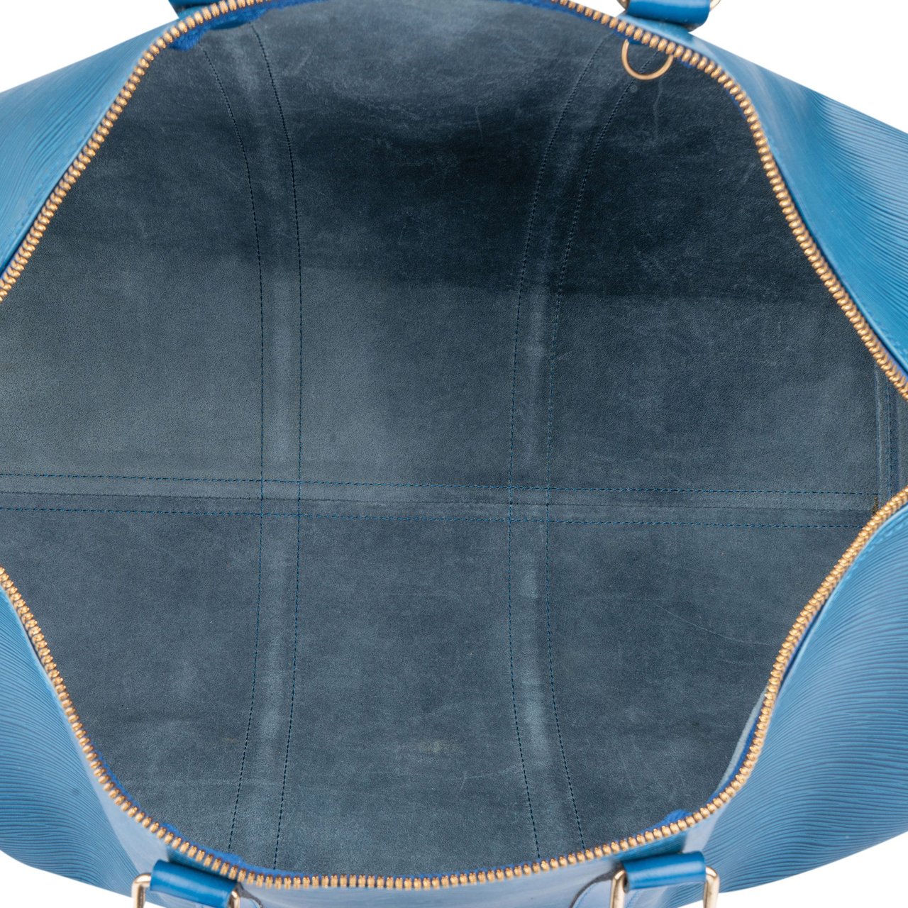 Louis Vuitton Louis Vuitton Bleu Epi Leather Keepall 50 Blauw