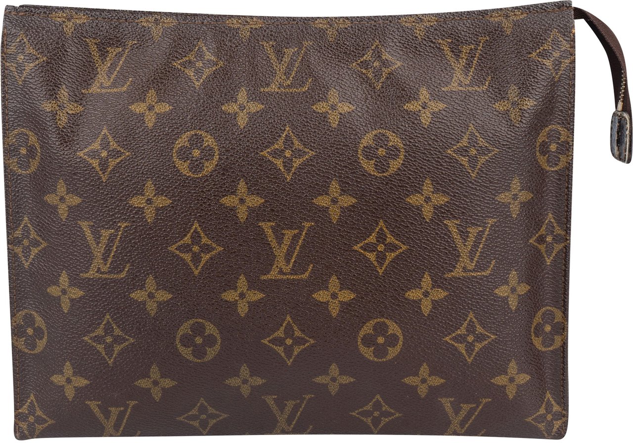 Louis Vuitton Louis Vuitton Canvas Monogram Poche Toilette Clutch Bruin