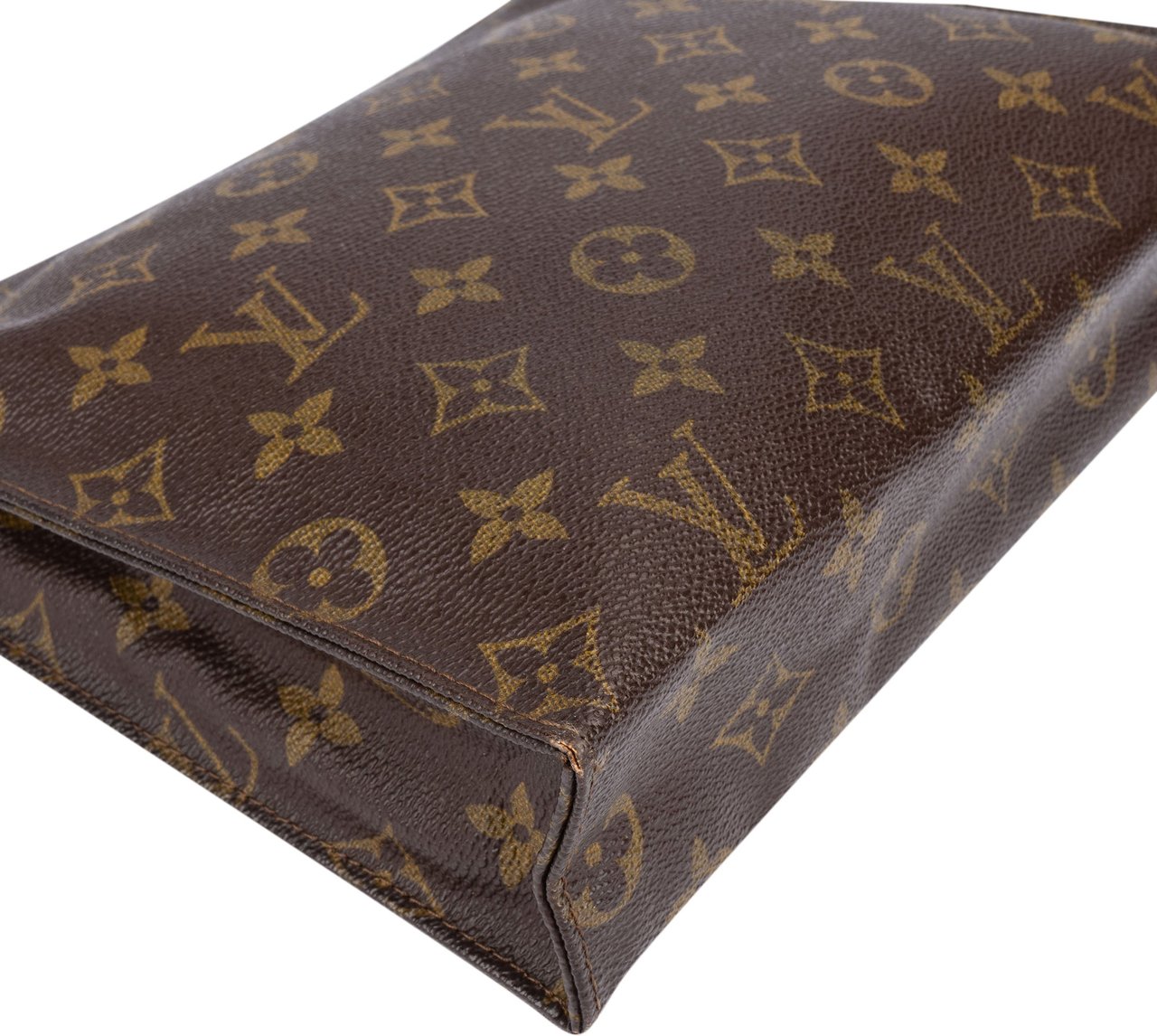Louis Vuitton Louis Vuitton Canvas Monogram Poche Toilette Clutch Bruin