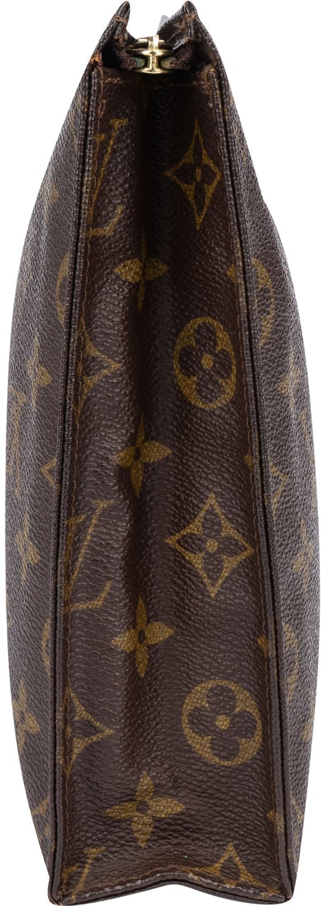 Louis Vuitton Louis Vuitton Canvas Monogram Poche Toilette Clutch Bruin