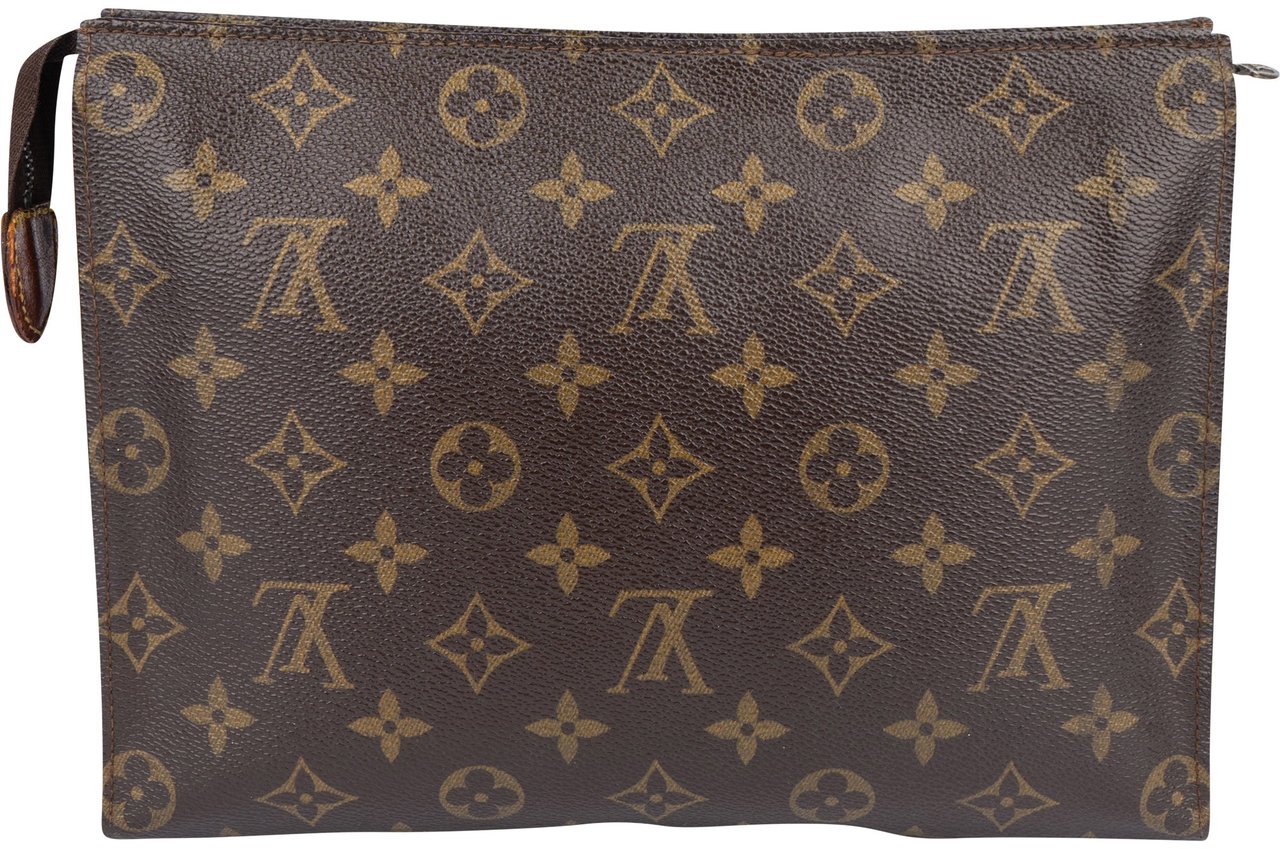 Louis Vuitton Louis Vuitton Canvas Monogram Poche Toilette 25 Clutch Bruin