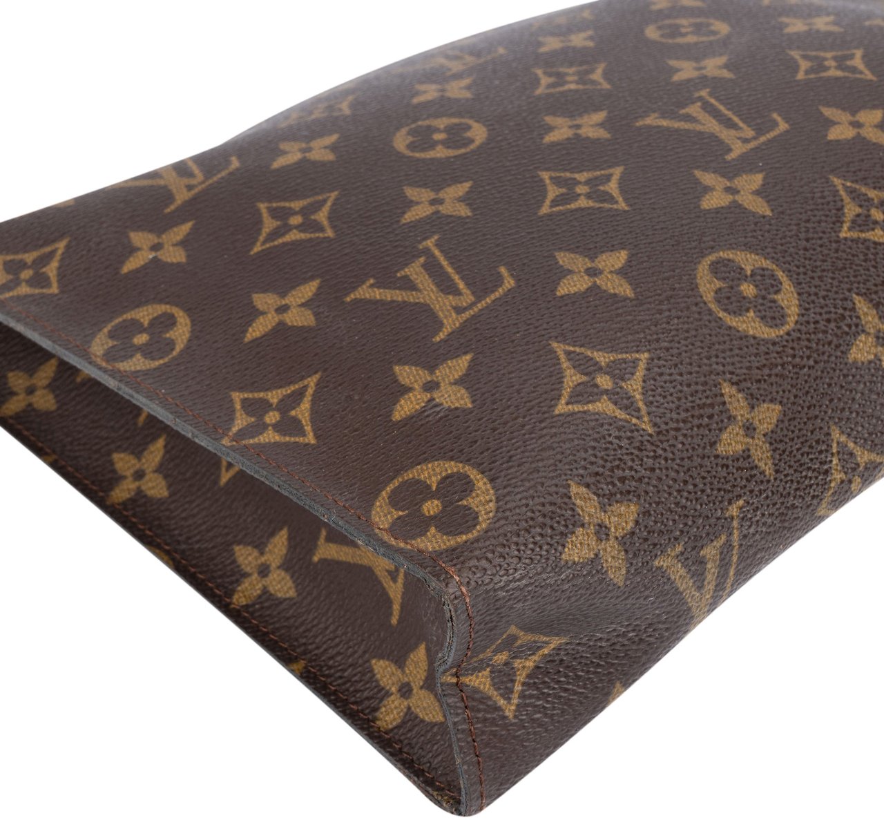 Louis Vuitton Louis Vuitton Canvas Monogram Poche Toilette 25 Clutch Bruin