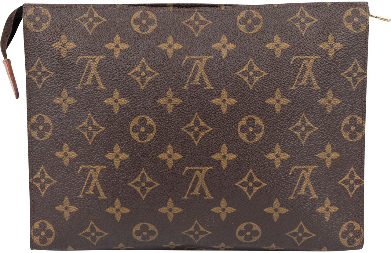 Louis Vuitton Louis Vuitton Canvas Monogram Poche Toilette 25 Clutch Bruin