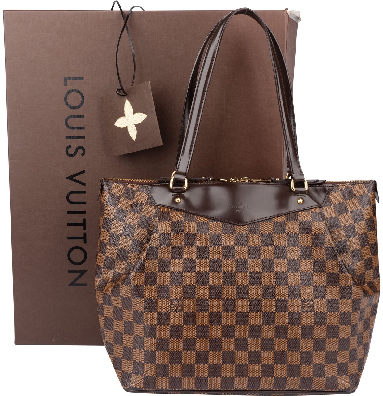 Louis Vuitton Louis Vuitton Damier Ebene Monogram Westminster GM Handbag Bruin