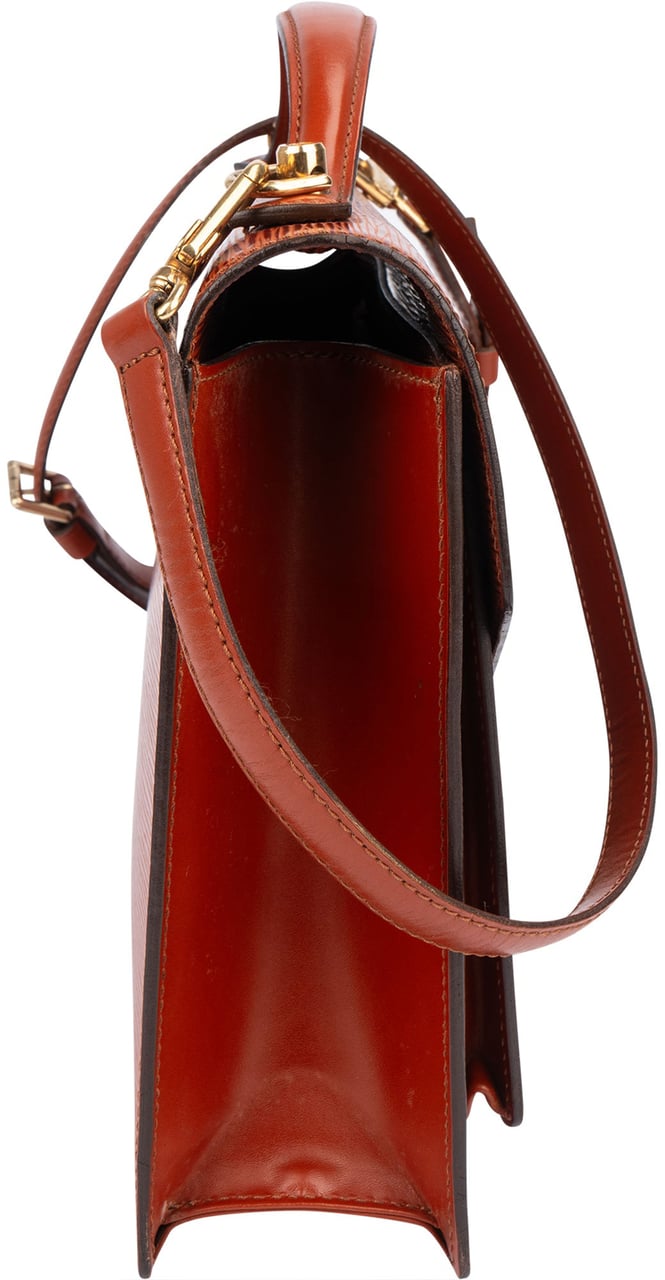 Louis Vuitton Louis Vuitton Cognac Epi Leather Monceau Handbag Bruin