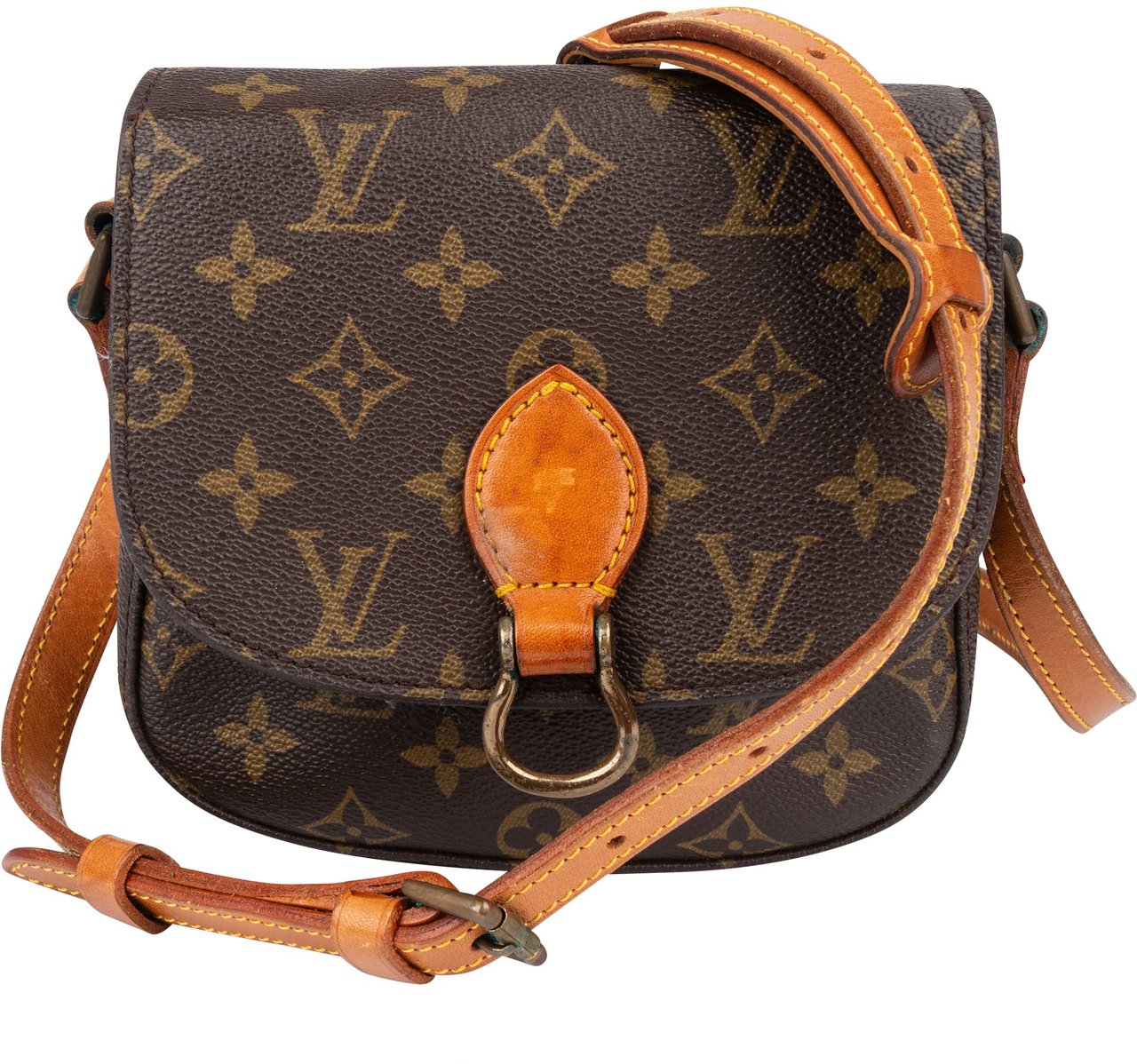 Louis Vuitton Louis Vuitton Canvas Monogram Saint Cloud PM Crossbody Bag Bruin