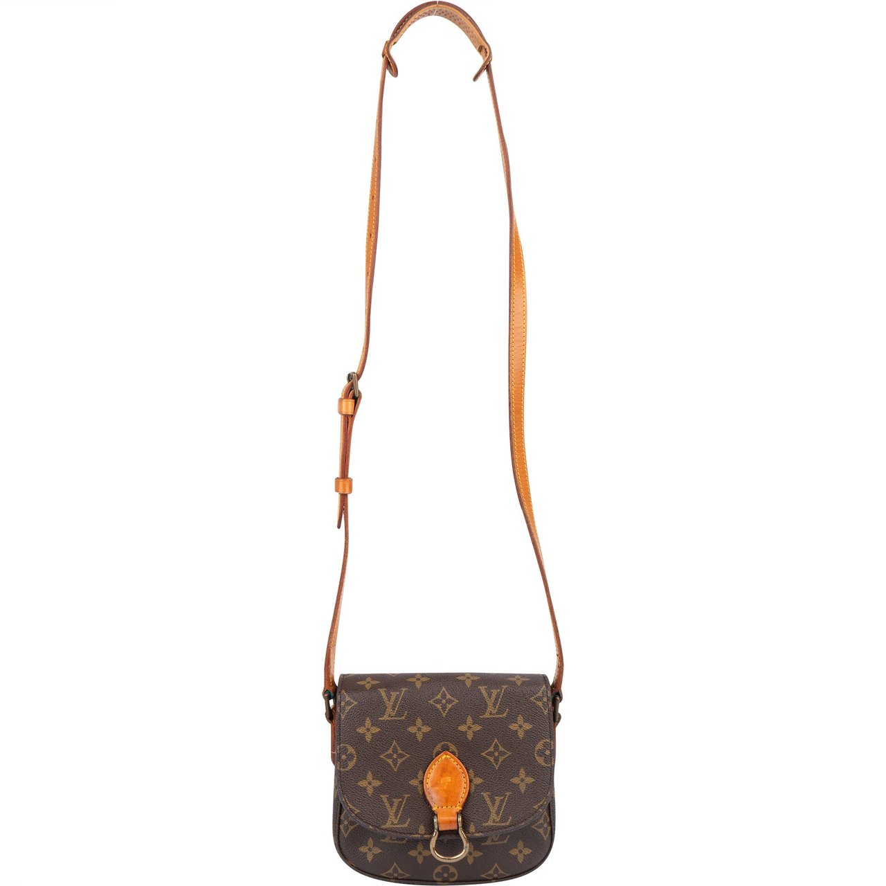 Louis Vuitton Louis Vuitton Canvas Monogram Saint Cloud PM Crossbody Bag Bruin