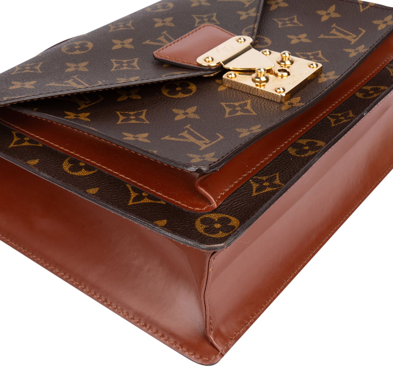 Louis Vuitton Louis Vuitton Canvas Monogram Monceau Handbag Bruin