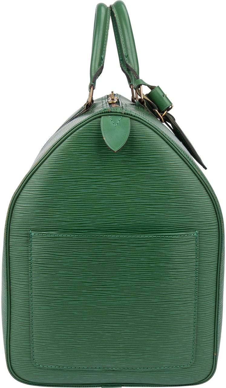Louis Vuitton Louis Vuitton Green Epi Leather Keepall 50 Groen