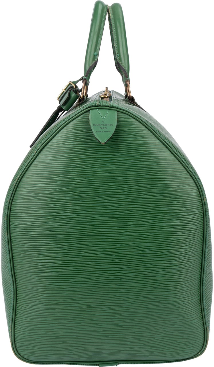 Louis Vuitton Louis Vuitton Green Epi Leather Keepall 50 Groen