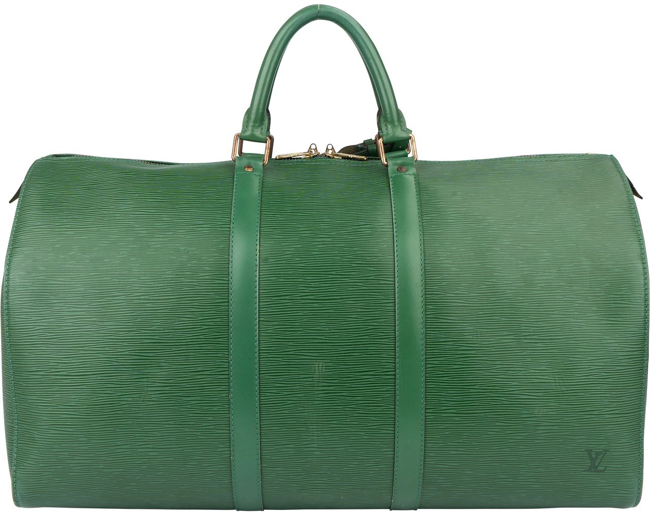 Louis Vuitton Louis Vuitton Green Epi Leather Keepall 50 Groen