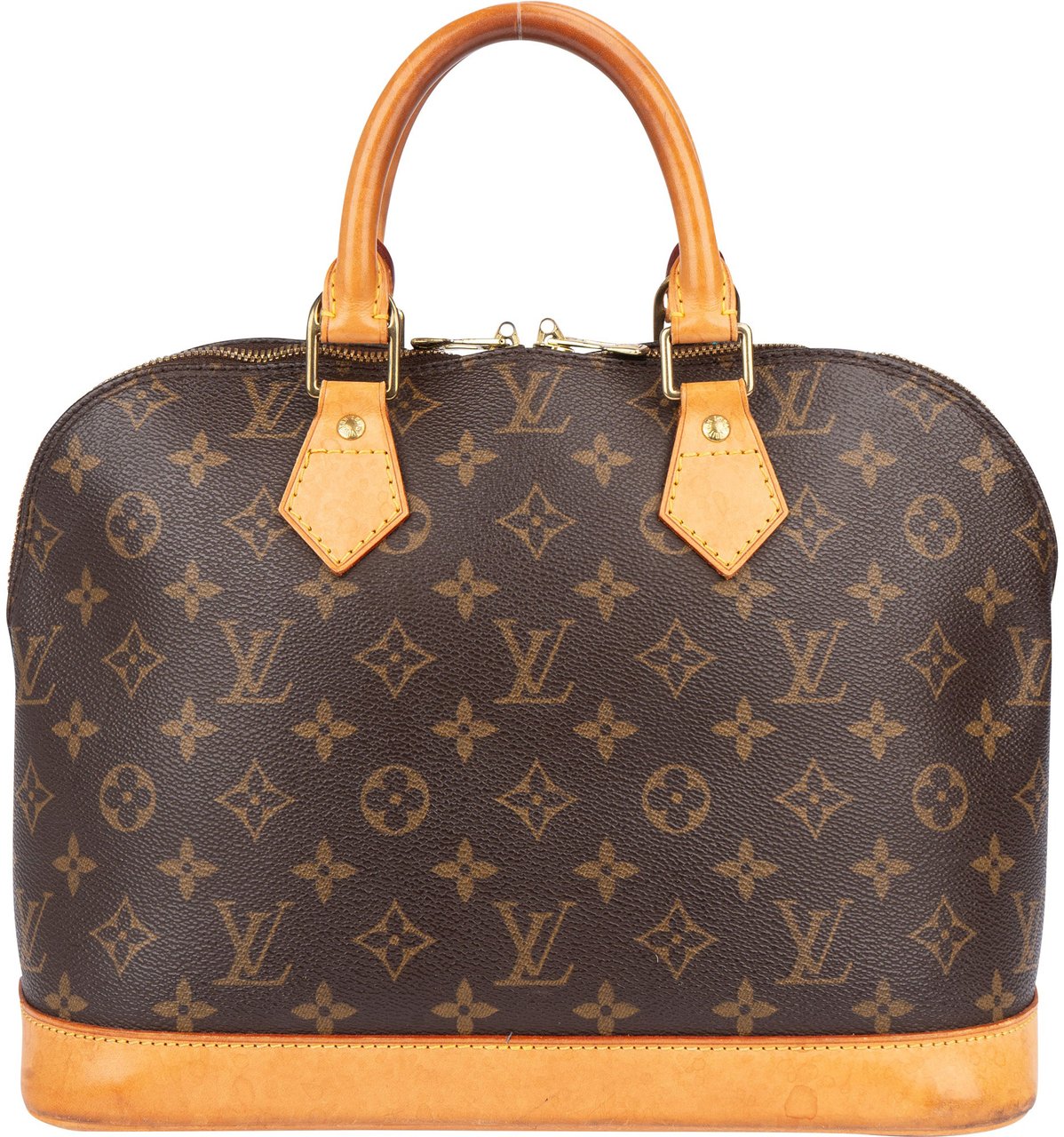 Louis Vuitton Louis Vuitton Canvas Monogram Alma PM Handbag Bruin