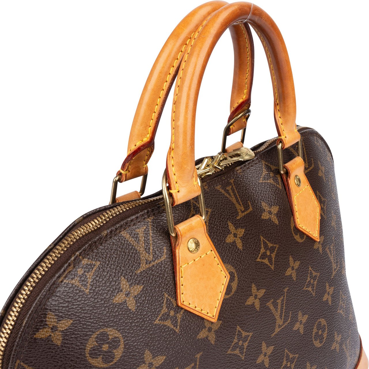 Louis Vuitton Louis Vuitton Canvas Monogram Alma PM Handbag Bruin