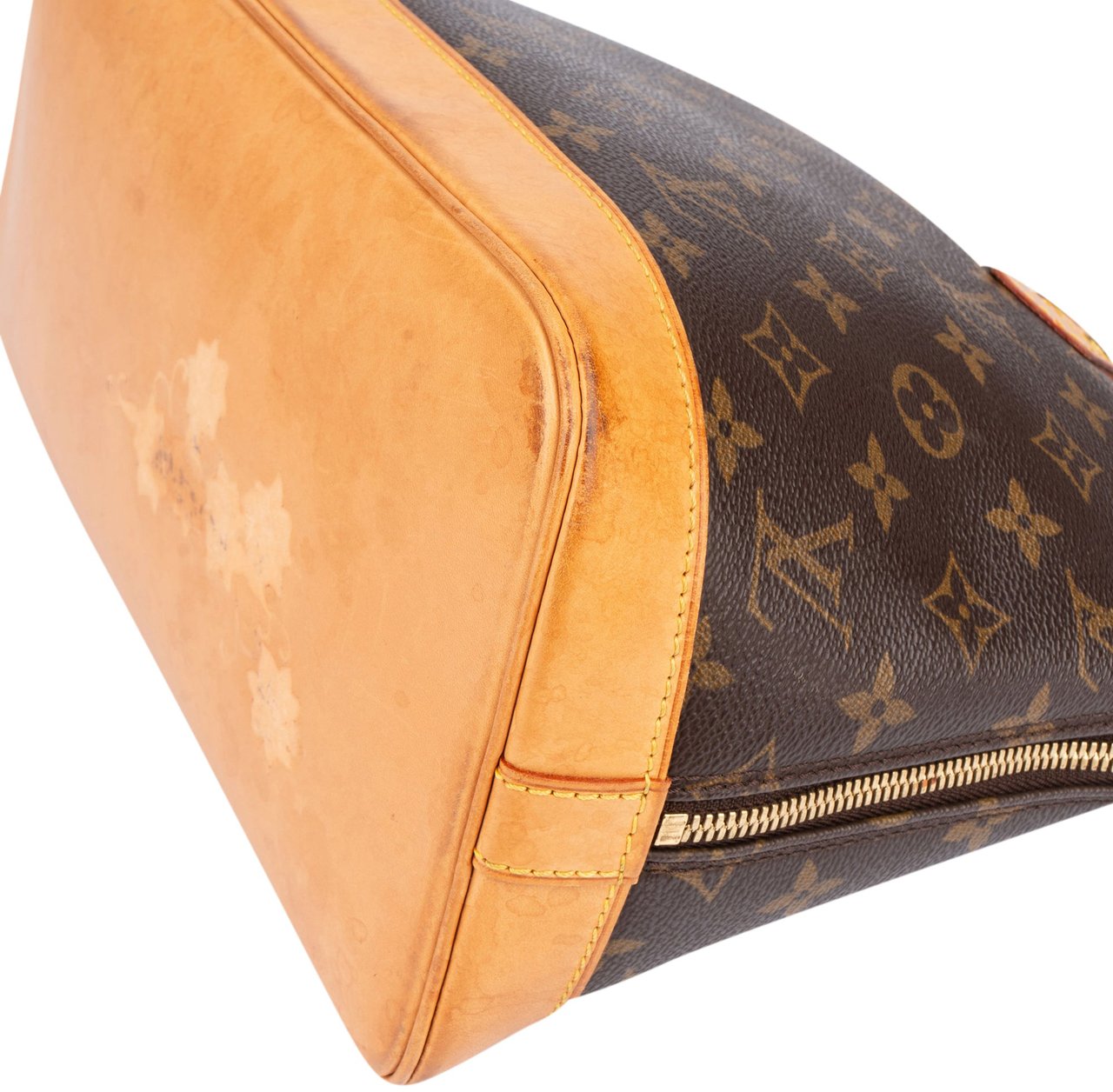 Louis Vuitton Louis Vuitton Canvas Monogram Alma PM Handbag Bruin