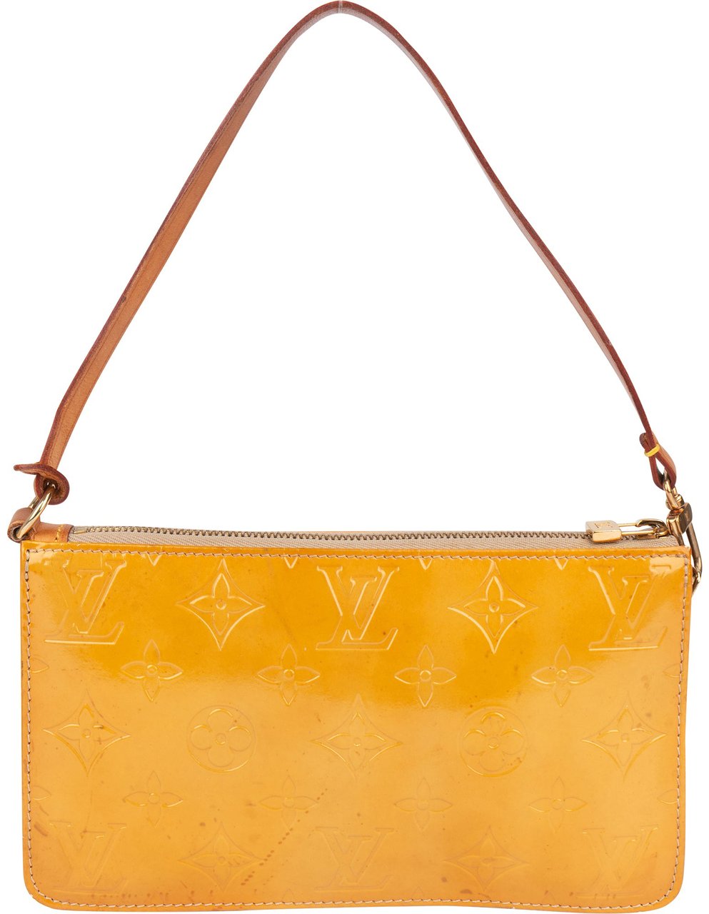 Louis Vuitton Louis Vuitton Vernis Monogram Lexington Pochette Handbag Geel