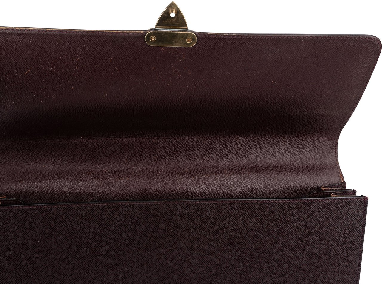 Louis Vuitton Louis Vuitton Taiga Leather Serviette Kourad Business Handbag Divers