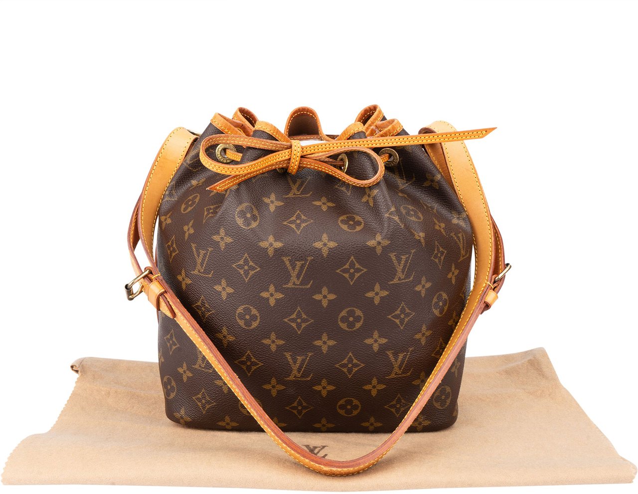 Louis Vuitton Louis Vuitton Canvas Monogram Sac Noe Petit Shoulder Bag Bruin