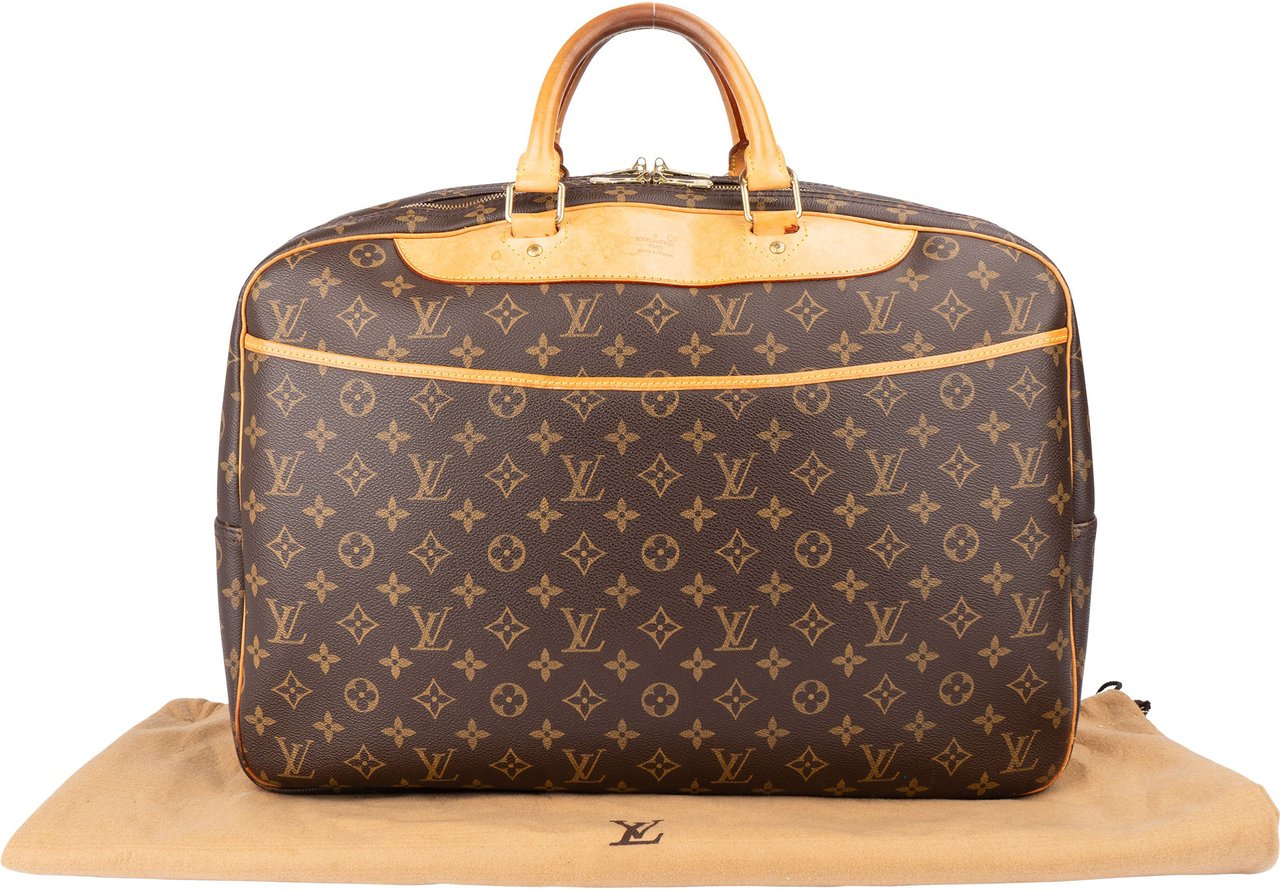 Louis Vuitton Louis Vuitton Canvas Monogram Alize Travel Bag Bruin