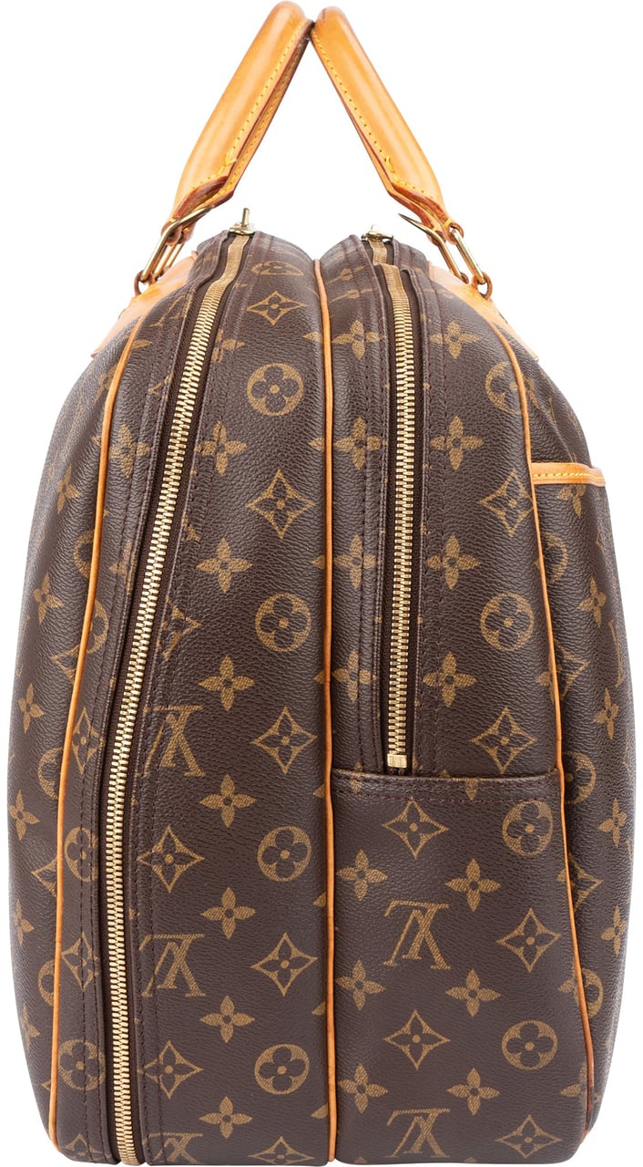 Louis Vuitton Louis Vuitton Canvas Monogram Alize Travel Bag Bruin