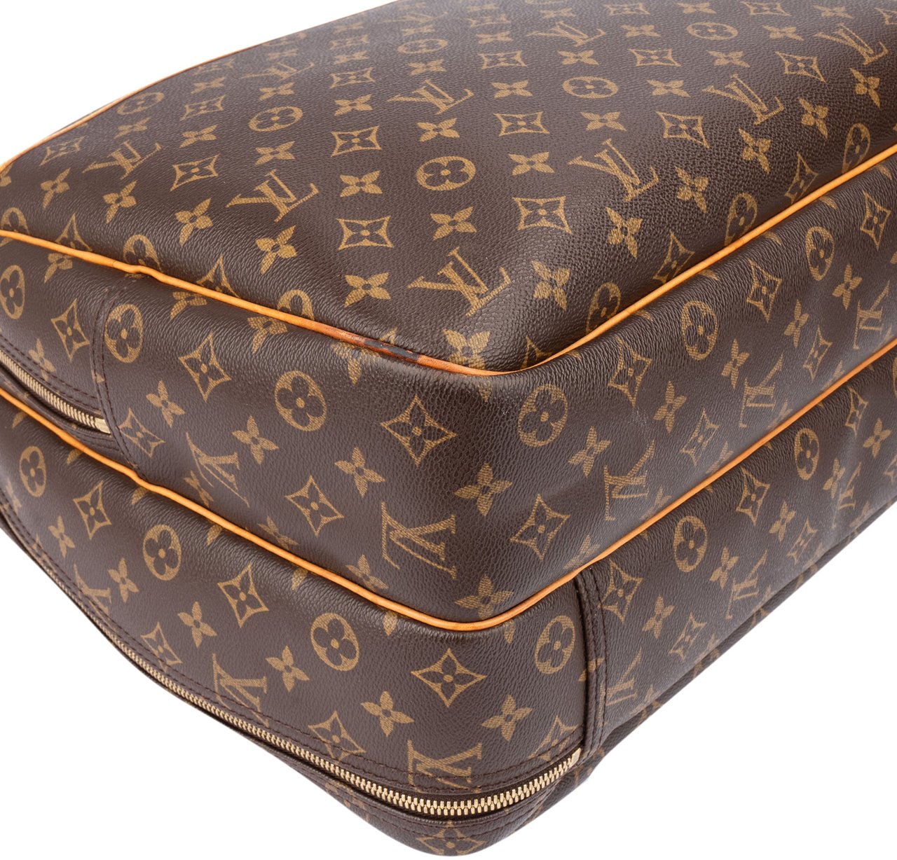 Louis Vuitton Louis Vuitton Canvas Monogram Alize Travel Bag Bruin