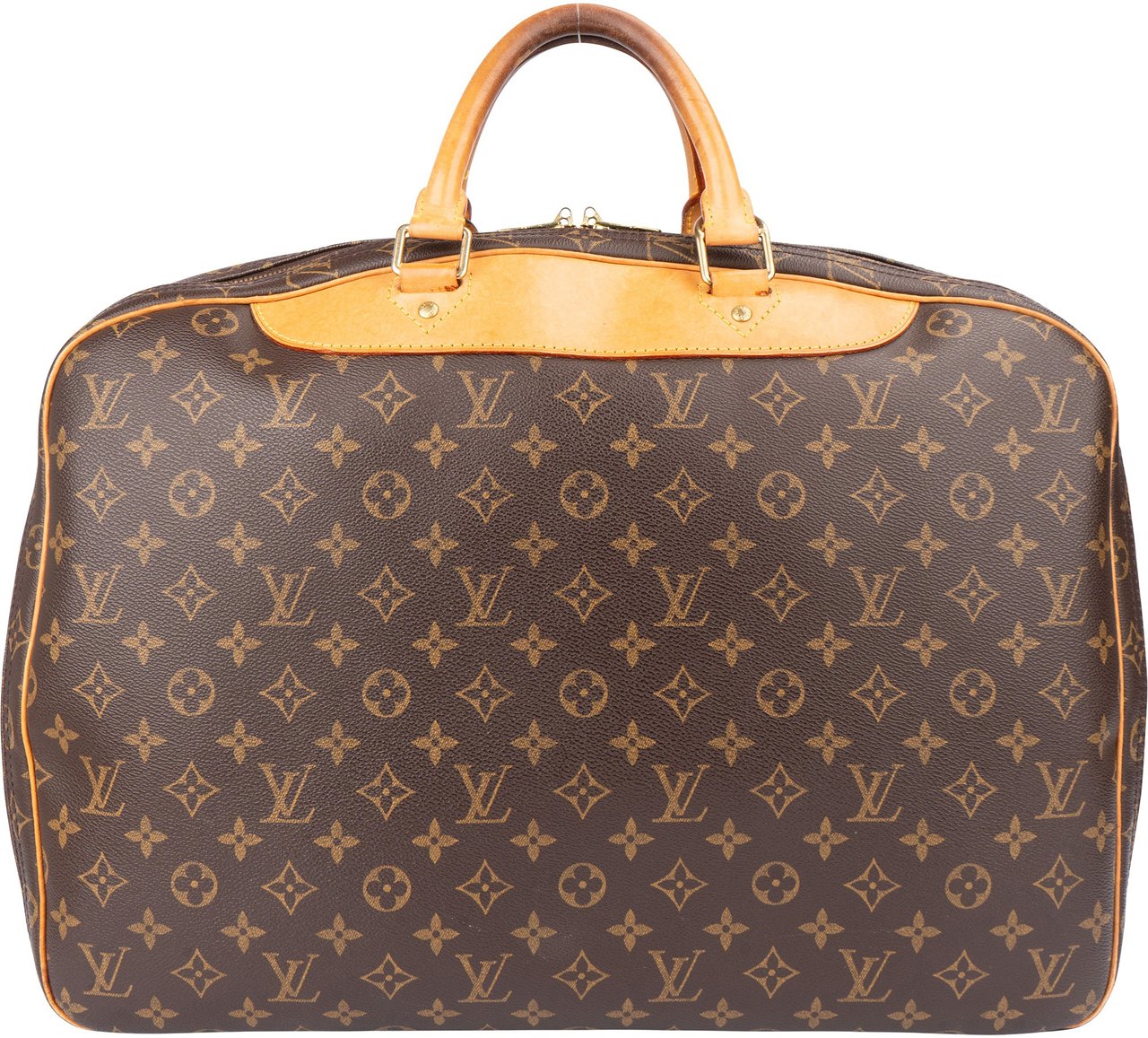 Louis Vuitton Louis Vuitton Canvas Monogram Alize Travel Bag Bruin