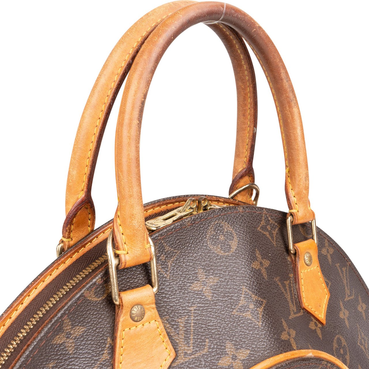 Louis Vuitton Canvas Monogram Ellipse MM Handbag Bruin