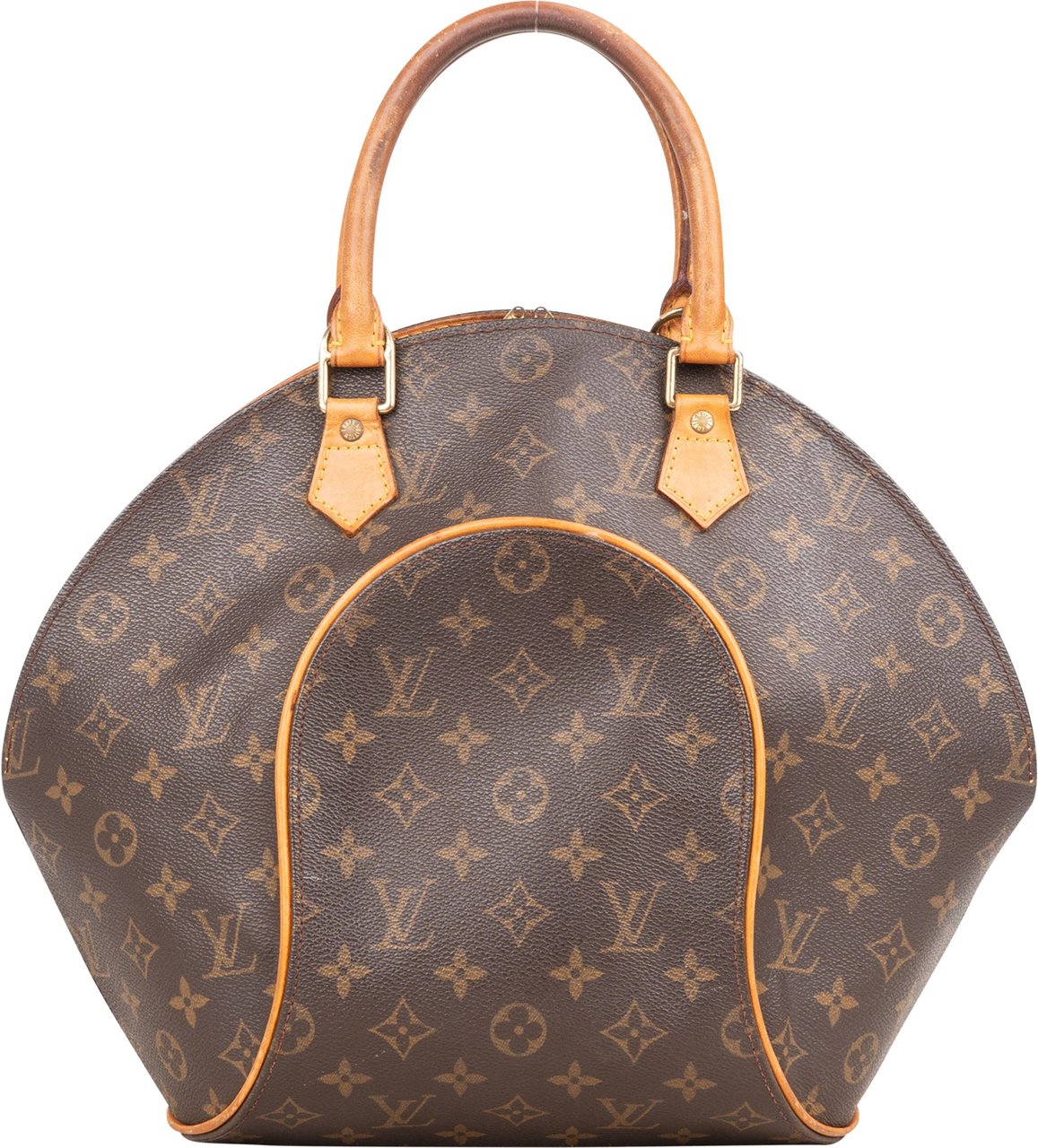 Louis Vuitton Canvas Monogram Ellipse MM Handbag Bruin