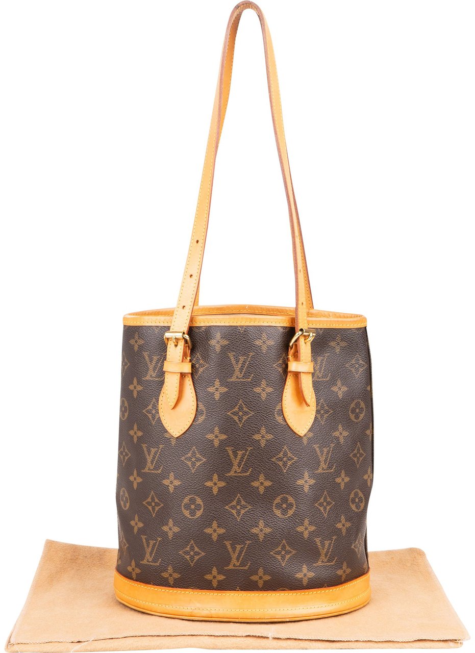Louis Vuitton Louis Vuitton Canvas Monogram Bucket Bag PM Shoulder Bag Bruin