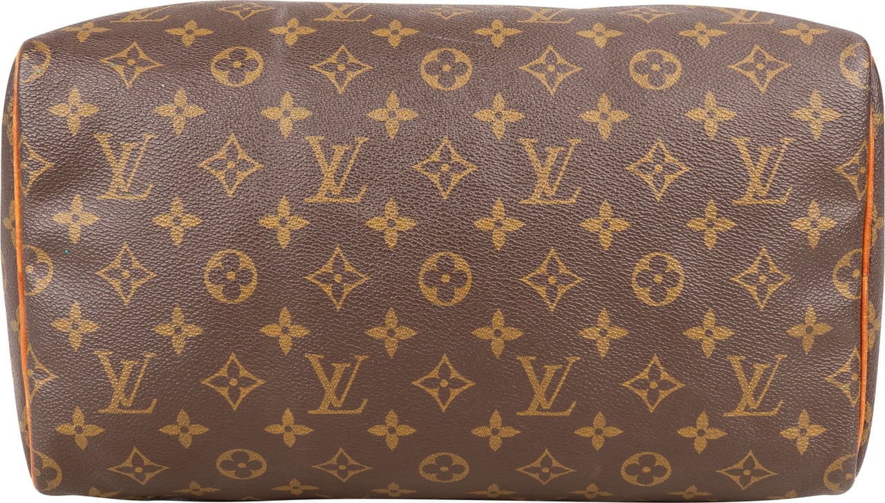 Louis Vuitton Louis Vuitton Canvas Monogram Speedy 30 Handbag Bruin