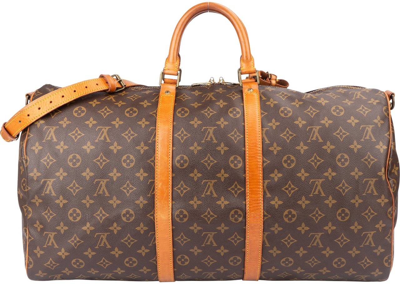 Louis Vuitton Louis Vuitton Canvas Monogram Keepall 55 Bandouliere Bruin
