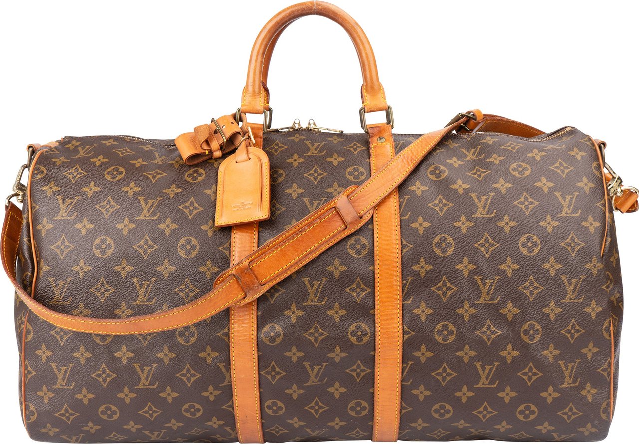 Louis Vuitton Louis Vuitton Canvas Monogram Keepall 55 Bandouliere Bruin
