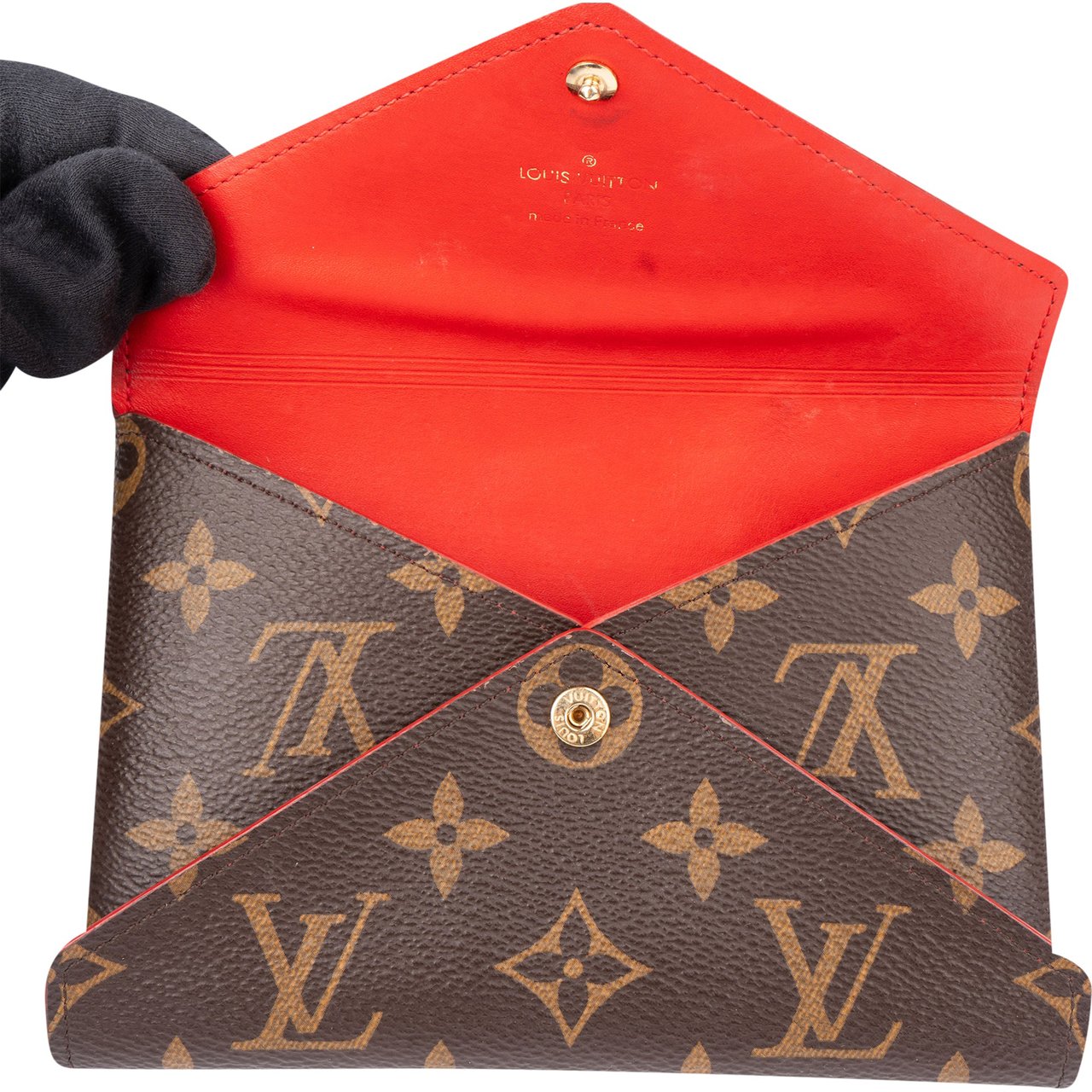 Louis Vuitton Canvas Monogram Pochette Kirigami Etui Bruin