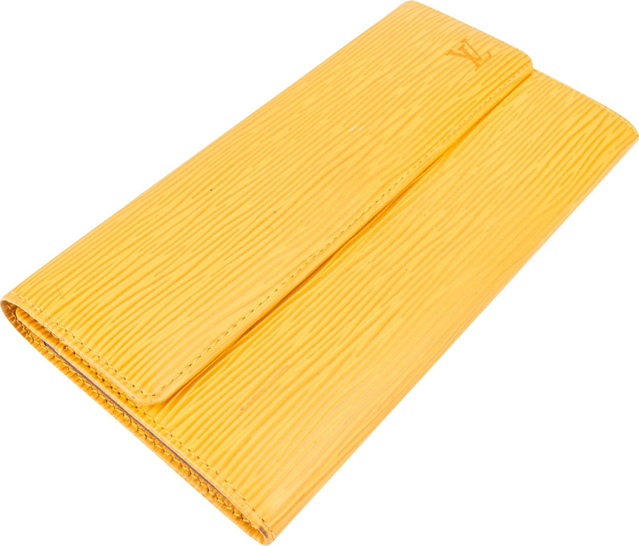 Louis Vuitton Louis Vuitton Yellow Epi Leather Sarah Wallet Geel