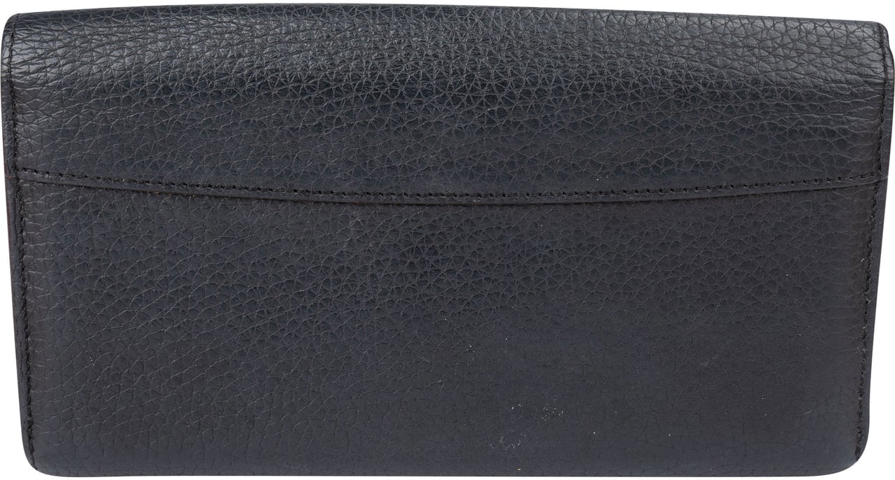 Louis Vuitton Louis Vuitton Taurillon Leather Capucines Wallet Zwart