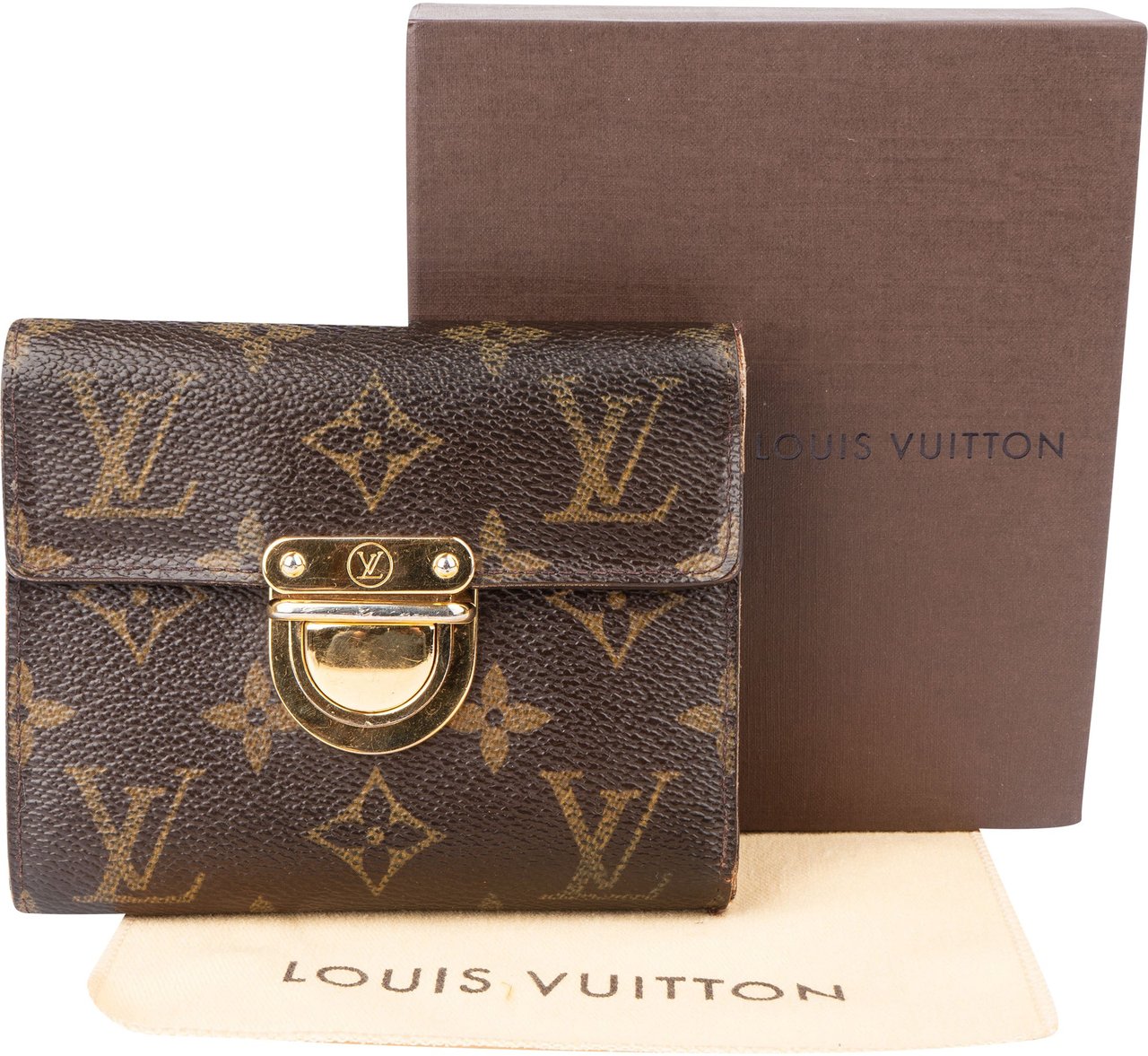 Louis Vuitton Louis Vuitton Canvas Monogram Koala Wallet Bruin