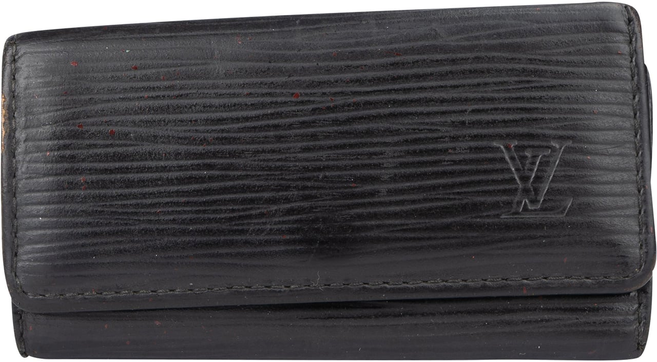 Louis Vuitton Louis Vuitton Noir Epi Leather Keyholder Zwart