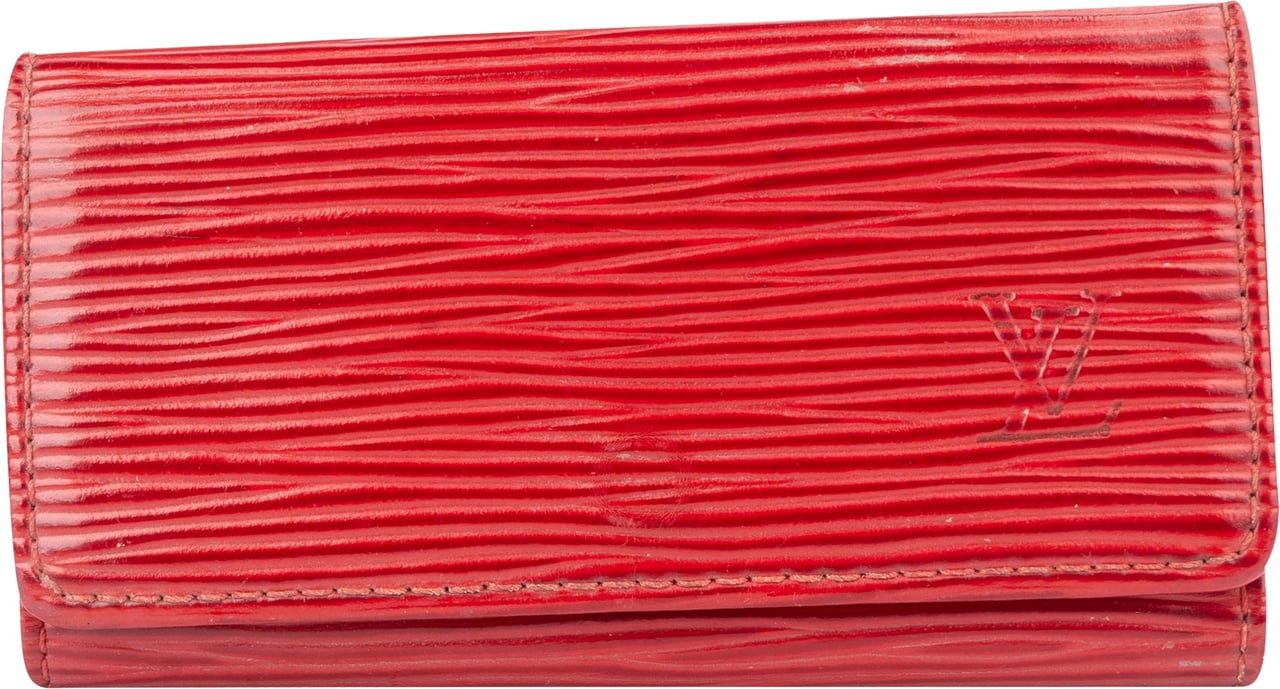 Louis Vuitton Rouge Epi Leather Keyholder Divers