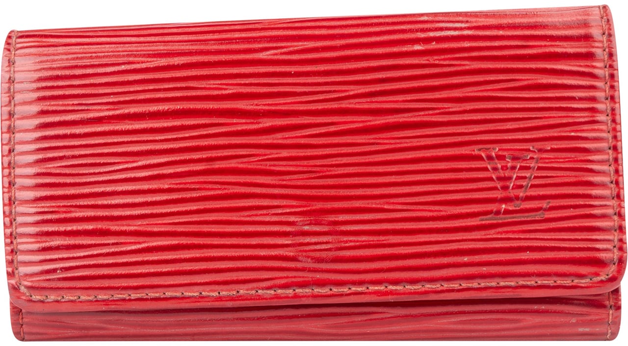 Louis Vuitton Louis Vuitton Rouge Epi Leather Keyholder Rood