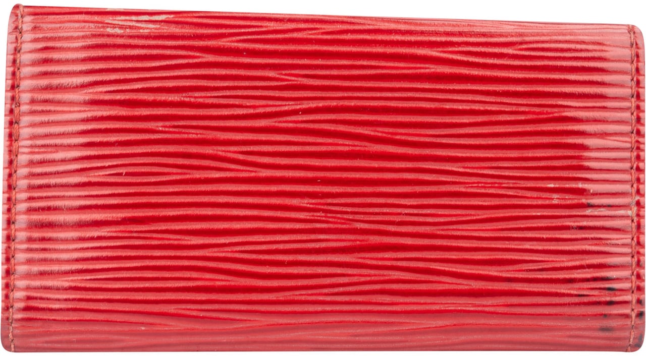 Louis Vuitton Louis Vuitton Rouge Epi Leather Keyholder Rood