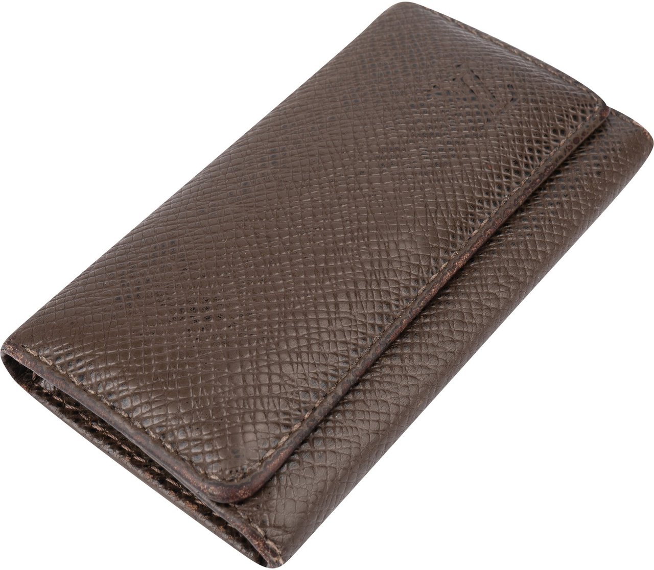 Louis Vuitton Louis Vuitton Brun Taiga Leather Keyholder Bruin